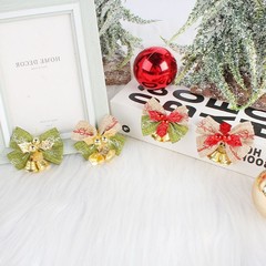 新年のギフトの装飾手作りダブルベルリボンクリスマスツリー DIY ホームリビングペット用品