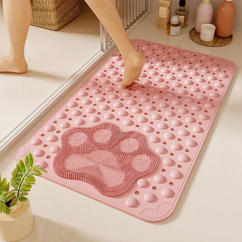 Baño antideslizante, baño de ducha, baño de ducha, almohadilla anticaídas, almohadilla de pies de masaje ecológico especial para mujeres embarazadas y ancianos