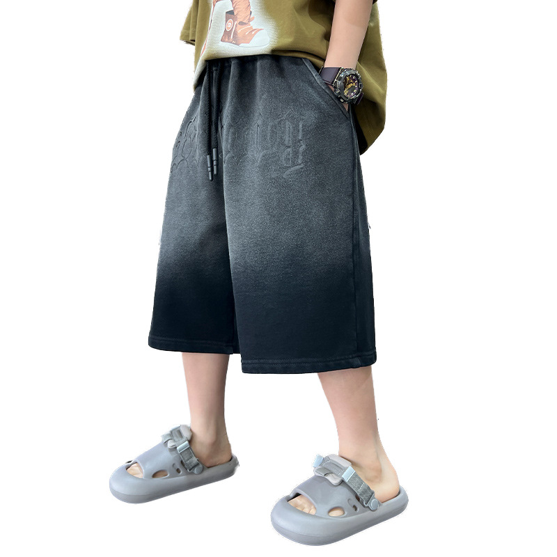 Jongen Gradient Freizeithose Fir De Summer Stylisch Kuerz Hosen_voghion.com