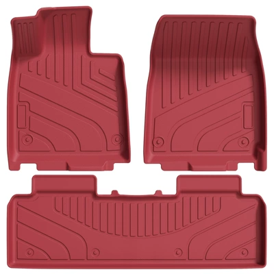 Modelə uyğun ayaqaltı: Mats, Vacuum-Formed Full Tpe Front and - xiaomi-su7-single-layer-foot-pad-red