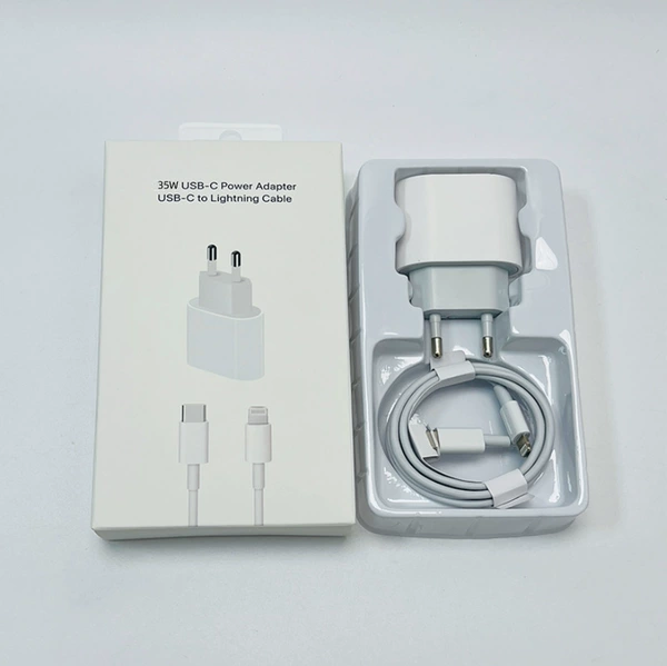 35W European charging head + C-to-Apple data cable + transparent hook box packaging box