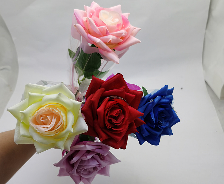 Valentine's Day Rose Silk Flower Party Soap Flower display picture 7