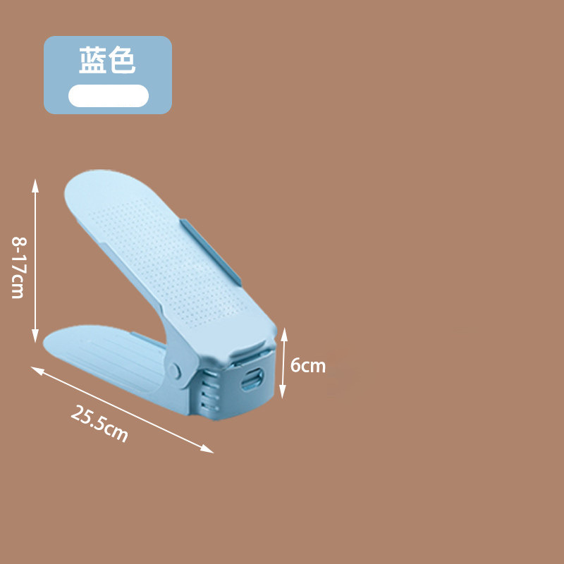 Estante de almacenamiento ajustable de zapatos soporte de zapatos de doble capa dormitorio armario de zapatos acabado estratificado estante de almacenamiento de zapatillas artefacto mágico