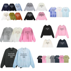 Acne stuios 1996クラシック破壊記念怠惰な風のたるみ感長袖日焼け止め薄手tシャツ