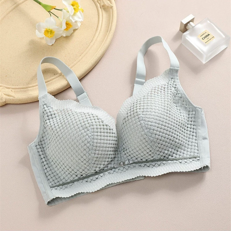Lace thin comfortable breathable wireless bra, supporting bra top, underwear