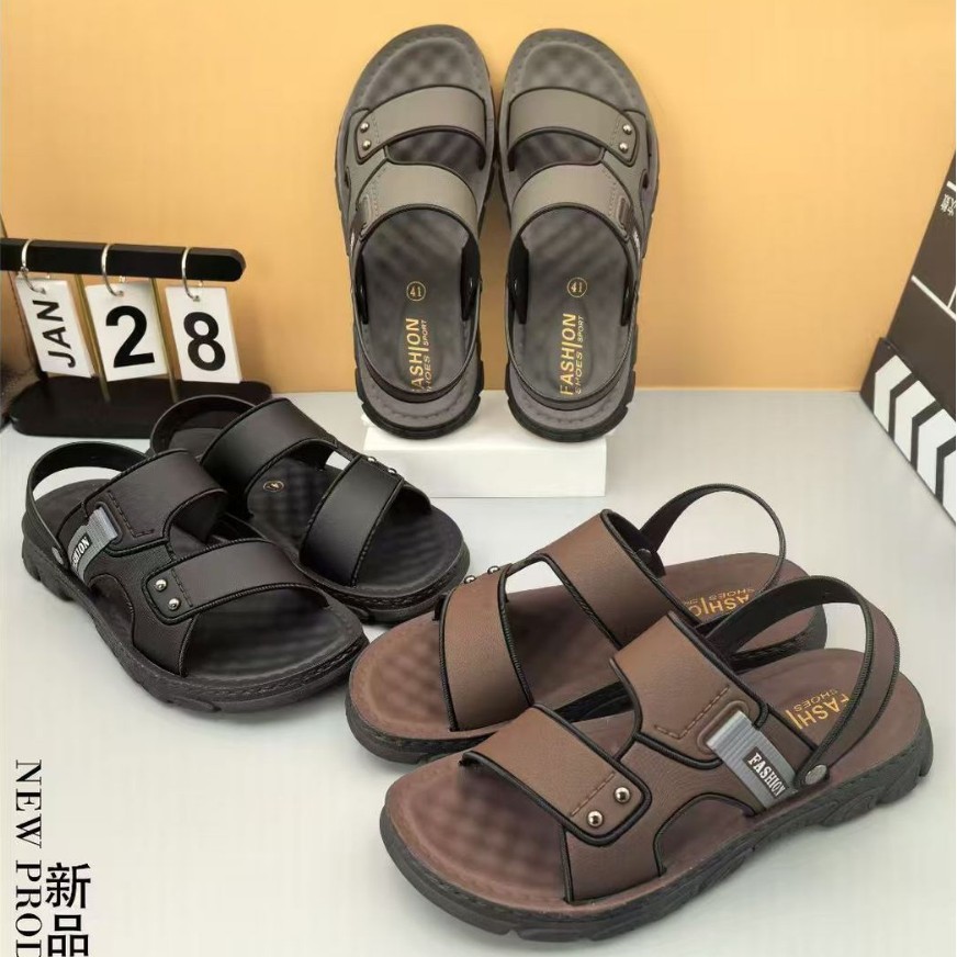 新款男士凉鞋夏季软底防滑沙滩耐磨多巴胺沙滩鞋休闲两用外穿拖鞋