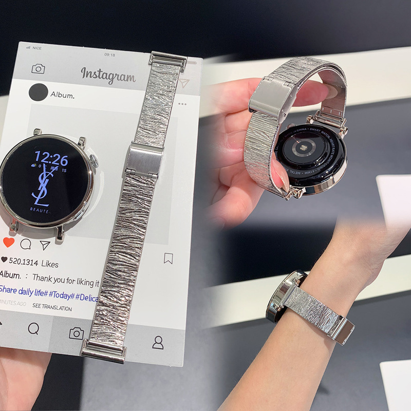 Stainless Steel Watch Band Suitable for Xiaomi Mi Band 9Pro/Huawei Gt4/5/6/Oppo X2 Mini Apple Watch Band