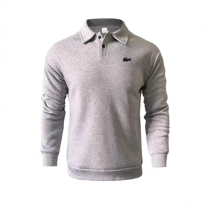 Men's Stylish Crocodile Embroidered Lapel Polo Shirt, Cross-Border Men's High-End Simple Business Casual Polo Shirt