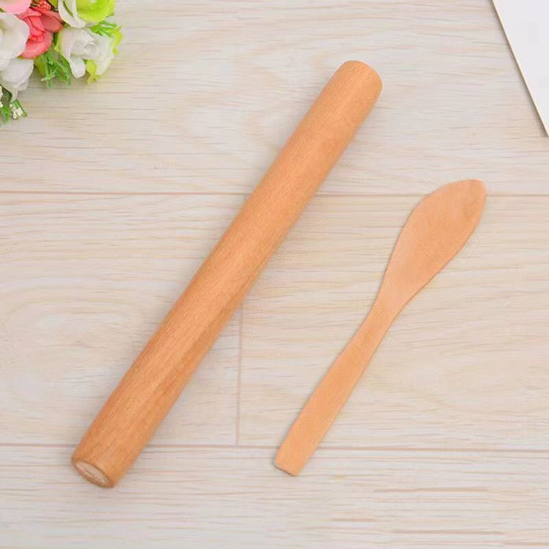 Madera rodillo, rodillo, palo de fideos secos, hogar palo de fideos, prensa de fideos, dumpling maker, cocina gadget