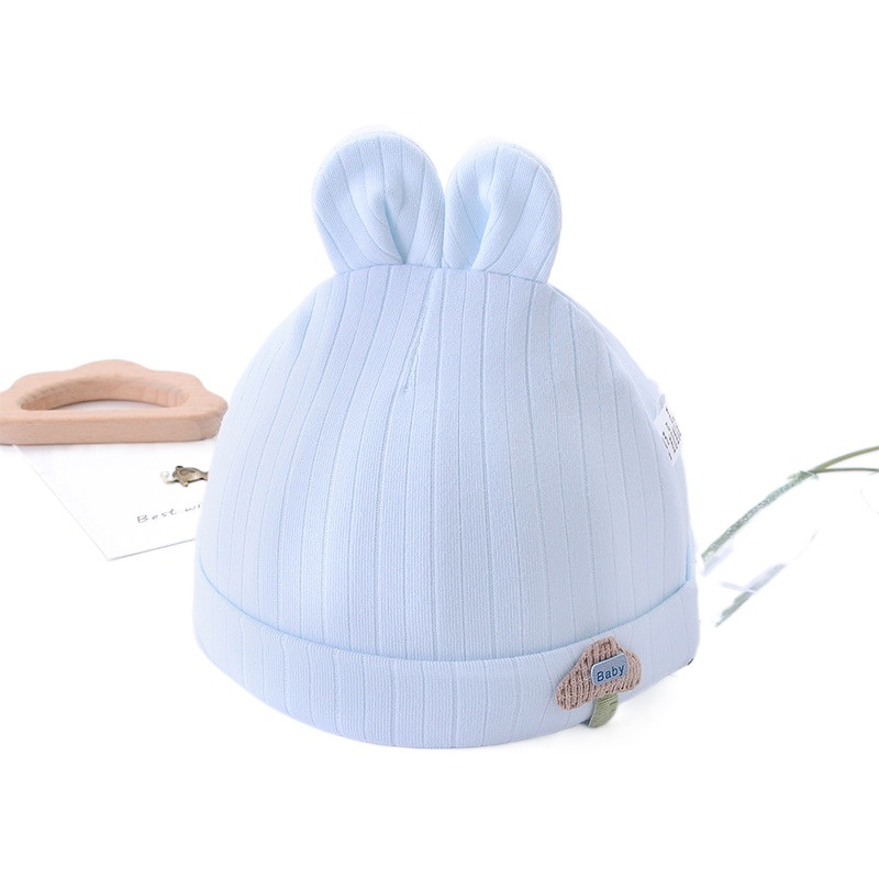 Baby hat spring autumn winter 0-6 months newborn boneless hat baby hat double layer can love fontanelle fetal hat