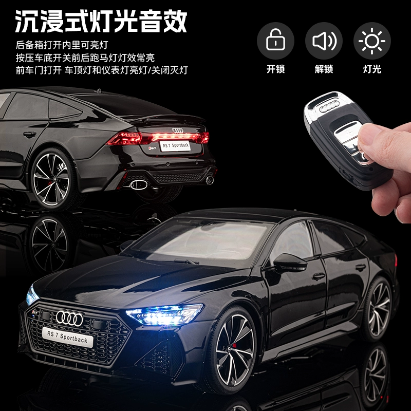 Audi, гоночный автомобиль, металлическая игрушечная машина, реалистичная модель автомобиля, дистанционное управление, подарок на день рождения