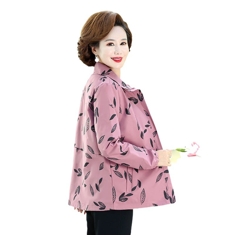 Куртка осенней моды Zhaomao для мам среднего возраста в демисезон, тренч oversized в западном стиле