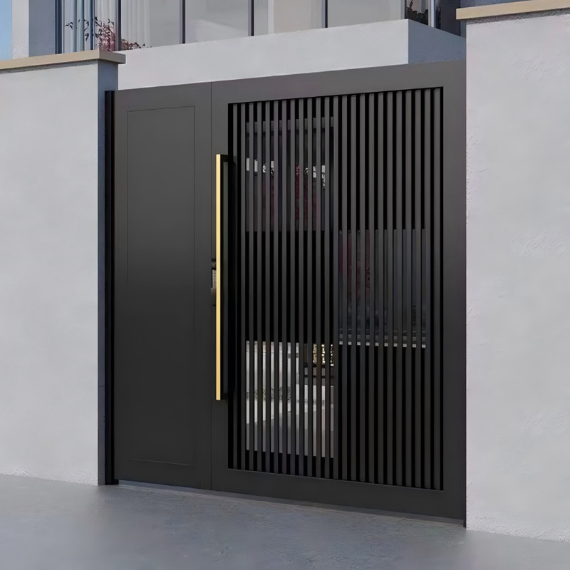 Aluminum Alloy Courtyard Door, Villa Main Door, Double Door, Modern Minimalist Aluminum Art Courtyard Door, Double Door Aluminum Art Garden Door Aluminum Alloy Courtyard Door, Villa Main Door, Double Door, Modern Minimalist Aluminum Art Courtyard Door, Double Door Aluminum Art Garden Door