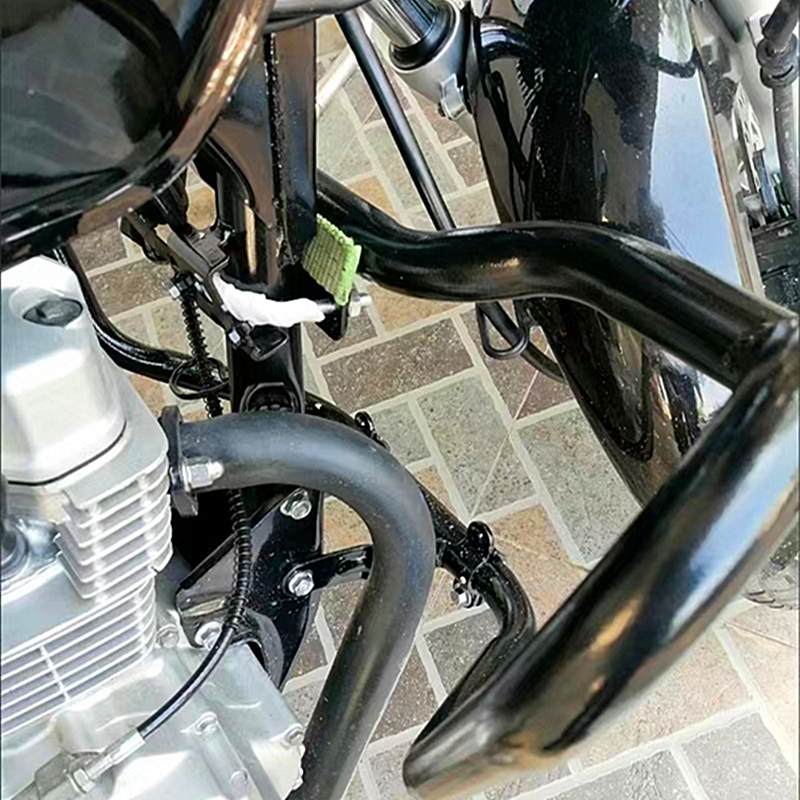 Motorcycle bumper front bumper 125.150 modified surround thickened anti-drop universal competitive anti-drop bumper