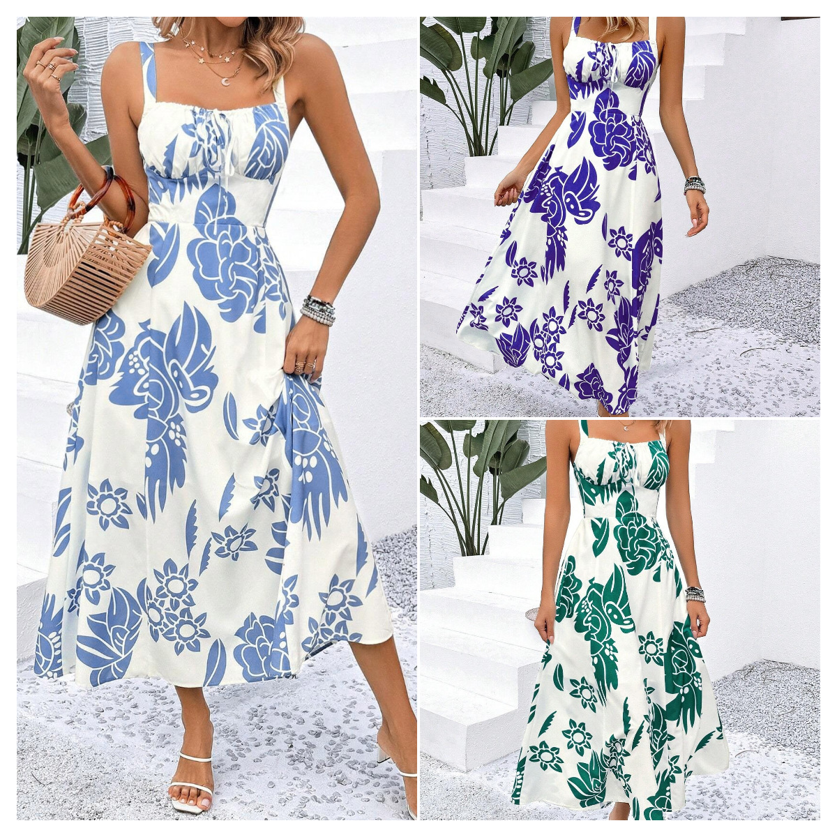 2025 New Arrival for European and American Export: Fashionable and Sexy Spaghetti Strap Backless Slim Fit Dress with Waist Cutout