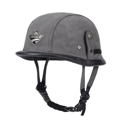Half Helmet for All Seasons 3C — Motosiklet kaskı (dəbilqə) - grey-m