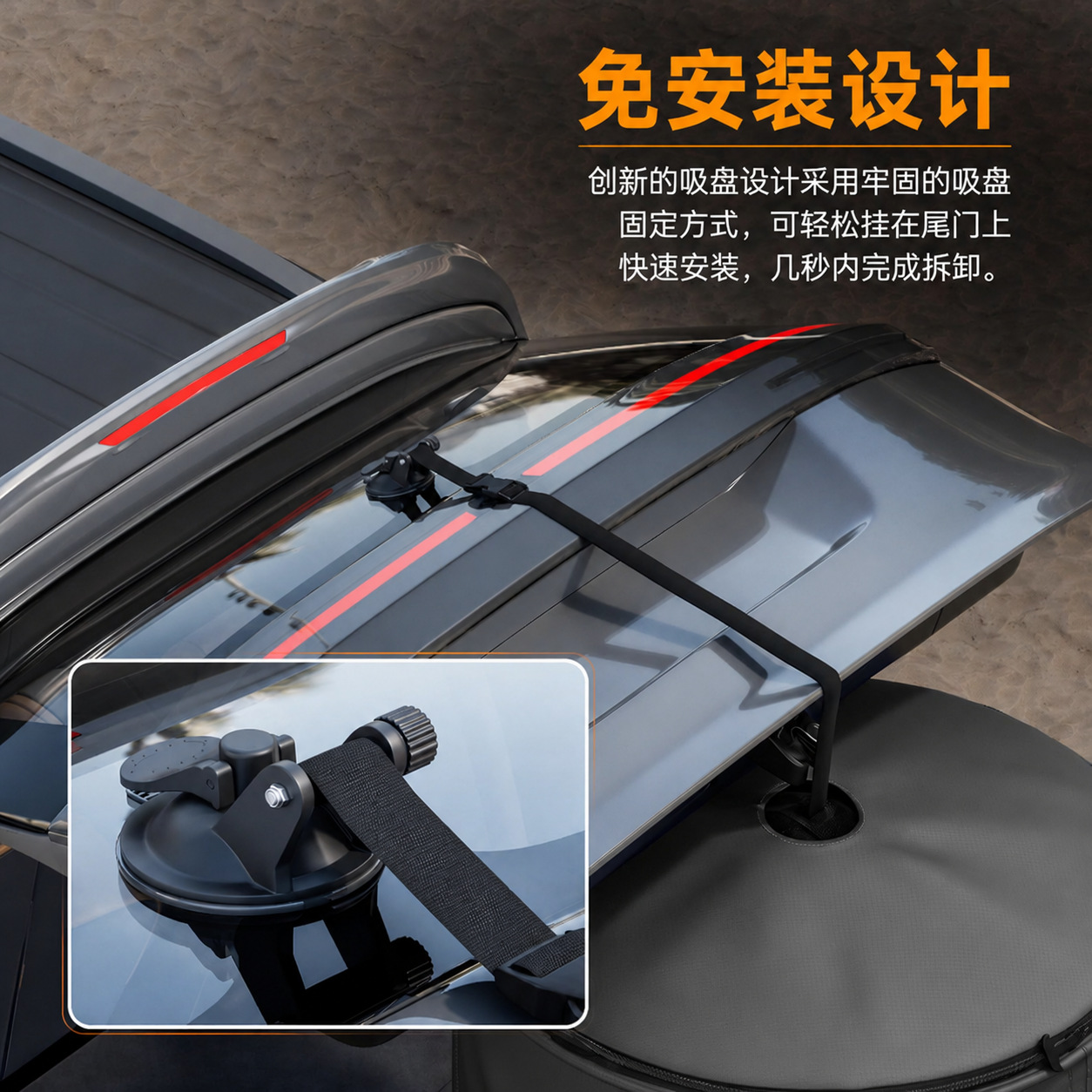 Portable outdoor shower and changing tent, car-mounted hanging toilet tent, camping quick-open privacy changing tent