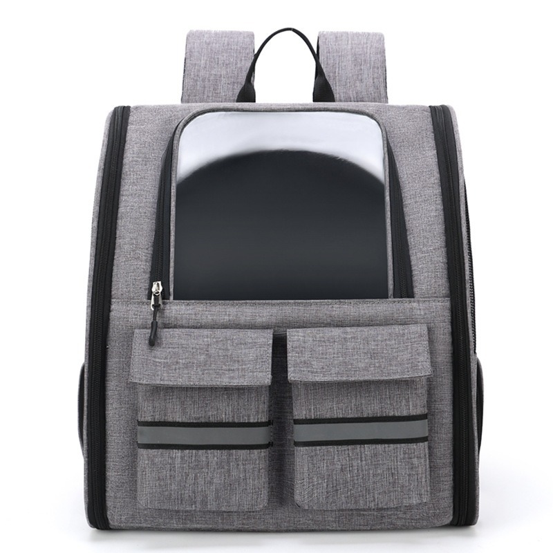Bolsa para gatos para mascotas Fuera de la maleta portátil para mascotas Bolso para mascotas transpirable de viaje Bolso para mascotas Bolso para gatos con tirantes de gran capacidad