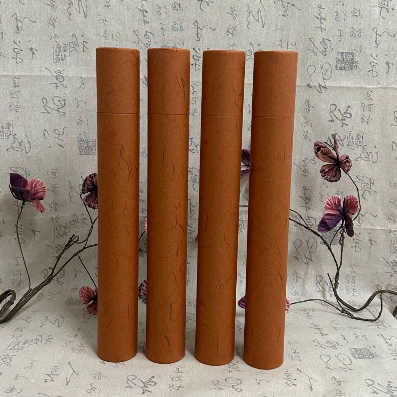 上下卷边全纸款   装39.5cm的竹签香空白罐    通用纸罐  现货