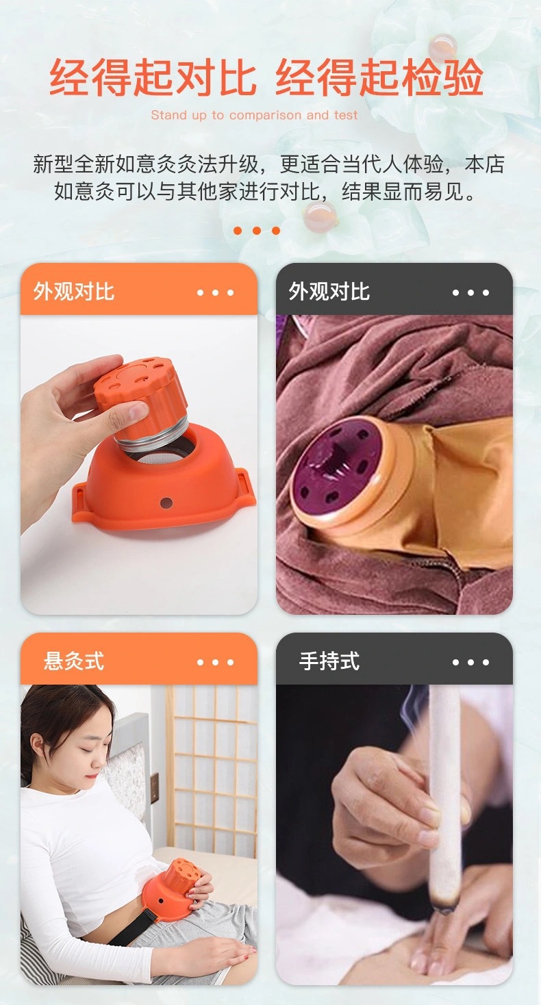 Portable Smokeless Moxibustion Box Gong Ting Jiu Home Warming Device for Body Care specifications