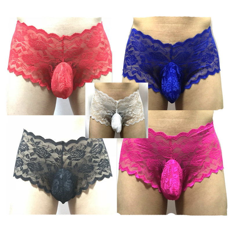 European and American Men's Sexy Lingerie Lace Underwear Sexy Underwear Amazon Supply Nightclub Bar Stage Wear
