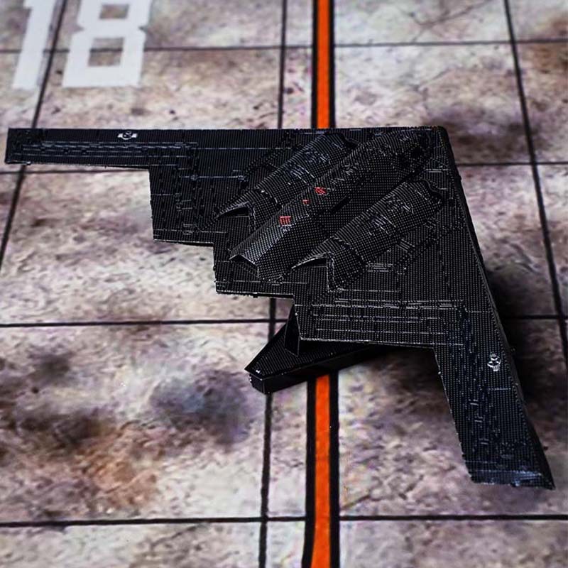 Estatua mágica de acero al por mayor versión de color avión un grupo metal rompecabezas mini 3D tridimensional hecho a mano DIY modelo de montaje