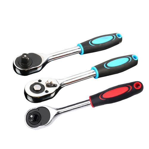 Hardware tools wholesale quick wrench 1/2 automatic shedding big head quick ratchet wrench ratchet socket wrench
