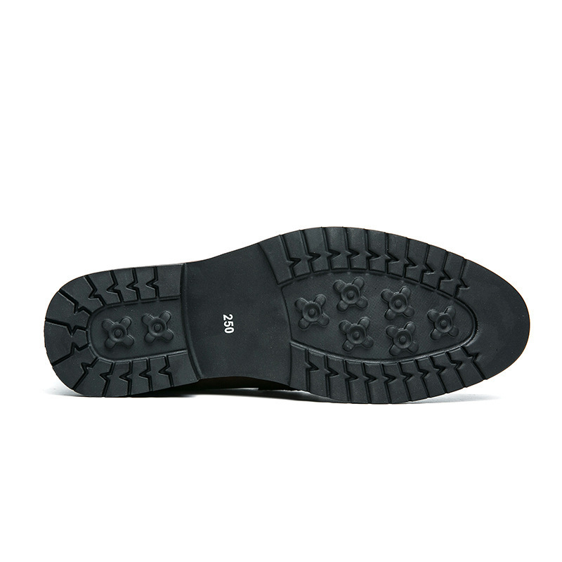 2024 hombre de moda británica zapatos de cuero casual de negocios simples y versátiles zapatos de cuero casados de punta de pie de hombre image 5