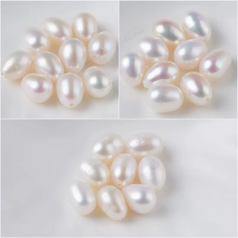 Organic earrings drop-shaped from pearl, accessories pearl, beads