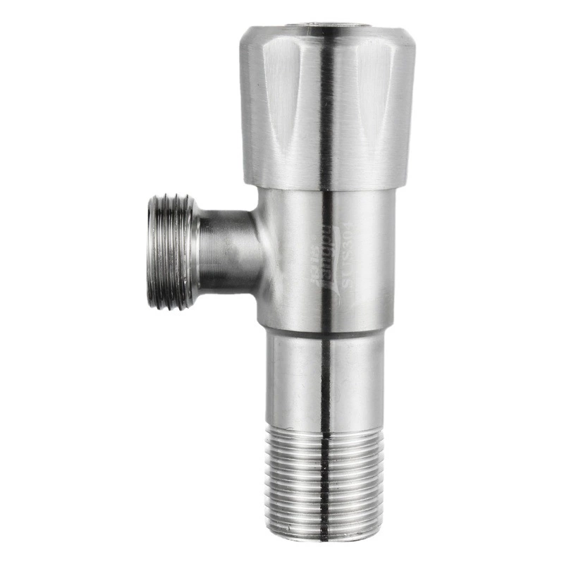 Угловой клапан из нержавеющей стали 304, впускной клапан горячей и холодной воды, водонагреватель, удлиненный от запорного клапана воды, три в одном из трех