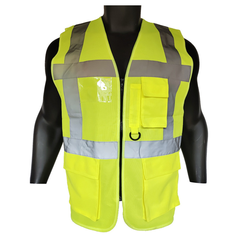 Ce Ansi Class 2 Certified Multi-Flap Pocket Pants Full Polyester High-Energy Meet Safety Reflective Vest Reflective Vest