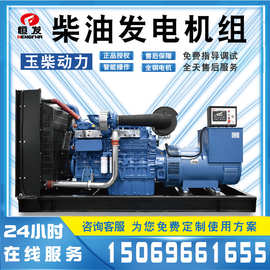 玉柴400kw柴油发电机组 全铜无刷国三冷库景区备急用柴油机发电机