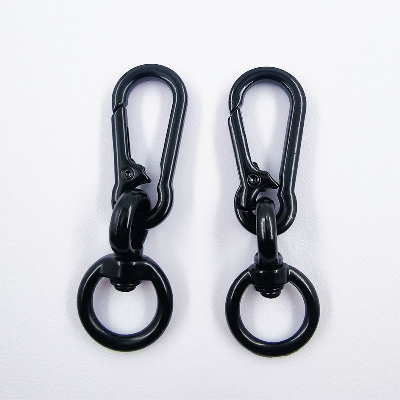 電気泳動黒8字環登山ボタンのキーホルダー