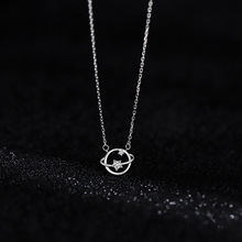 925纯银星球项链女小众设计抖音爆款锁骨链高级感毛衣链秋冬配饰