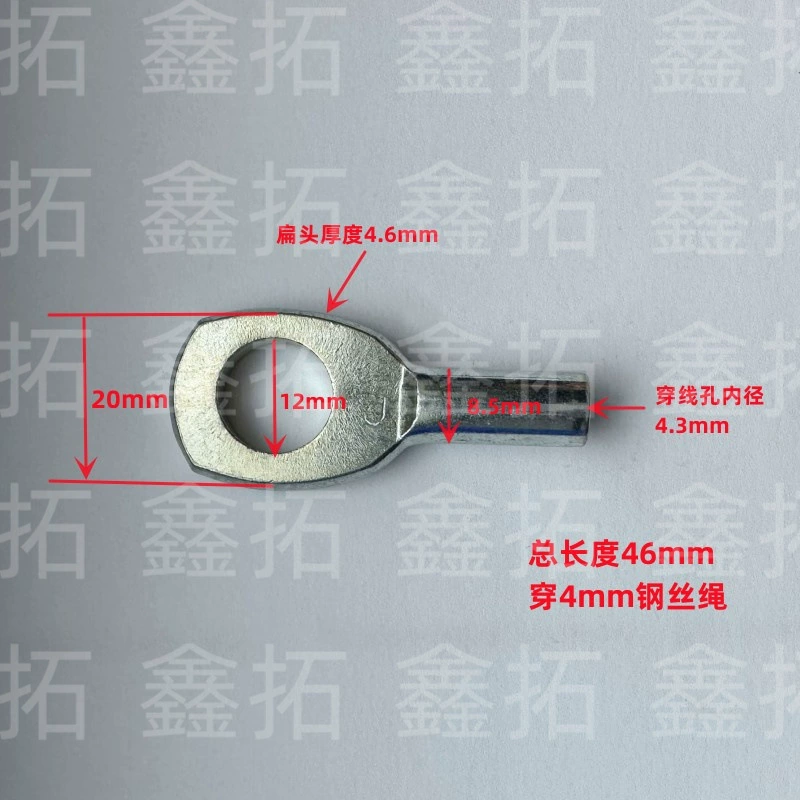 Электропроводка 4,0 мм из нержавеющей стали трос рыбий глаз терминал Утюг оцинкованный провод клемма трос нажав терминал