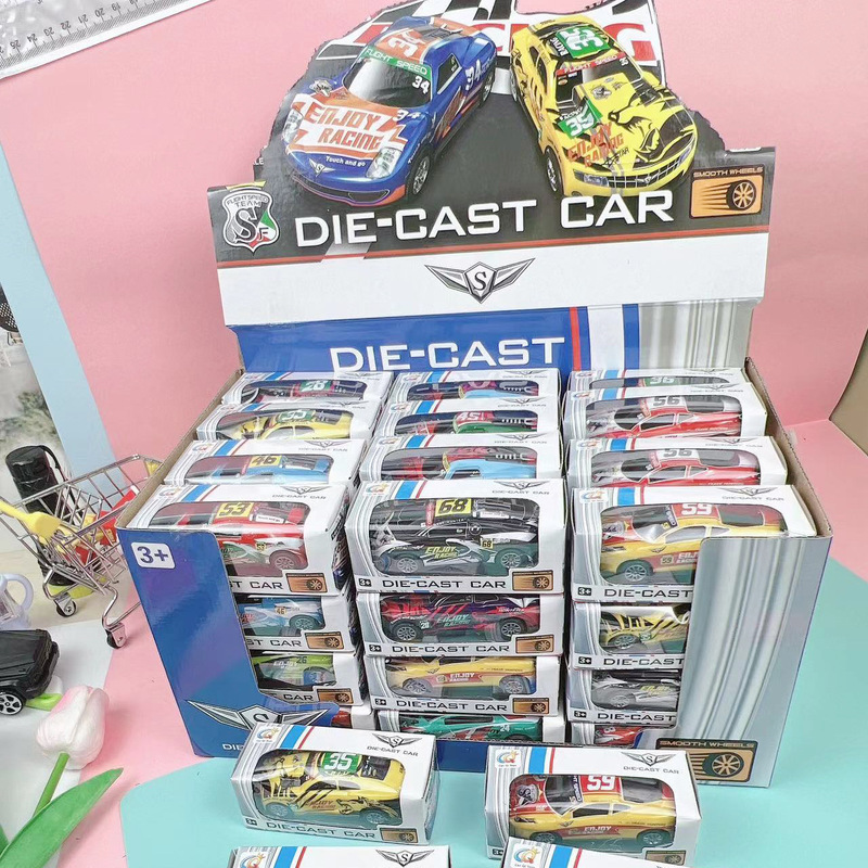 Children's iron sheet alloy car back force alloy car model iron sheet sports car model car simulation sports car racing Children's iron sheet alloy car back force alloy car model iron sheet sports car model car simulation sports car racing