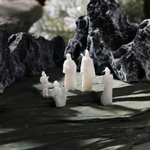 江湖故人古风侠客小摆件假山水陆缸微景观盆景造景树脂微缩小人物