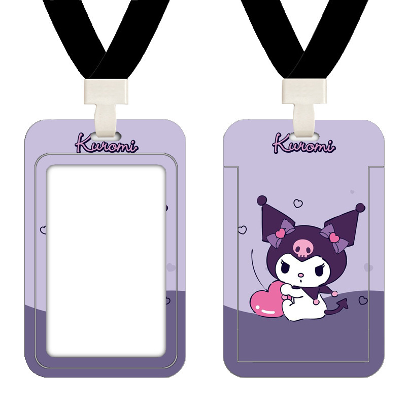 Cubierta de tarjeta de autobús de Kulomi Cartoon Cute Student Commute Tarjeta de control de acceso del campus Metro puerta de trabajo cubierta de tarjeta image 37