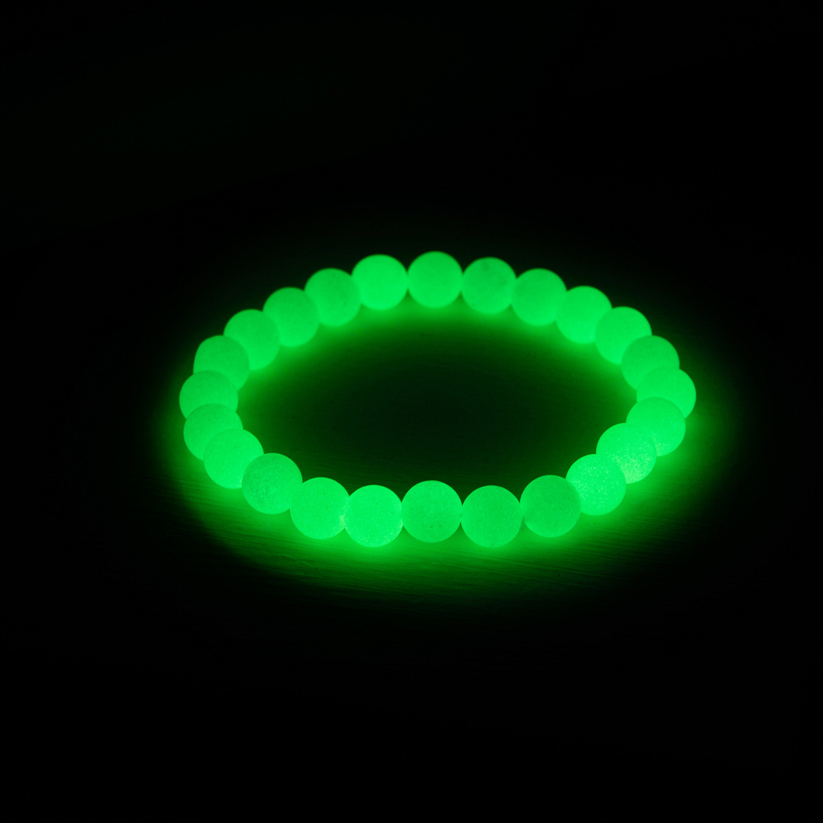 Cross-Border Hot Selling Luminous Beaded Bracelet in Dark Night 8mm 10mm Luminous Stone Beaded Fashion Bracelet Ornament