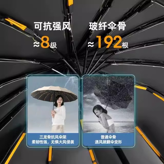 우산 전자동 여자 두께 증가 맑은 비 겸용 양산 자외선 방지 접기 파라솔 대