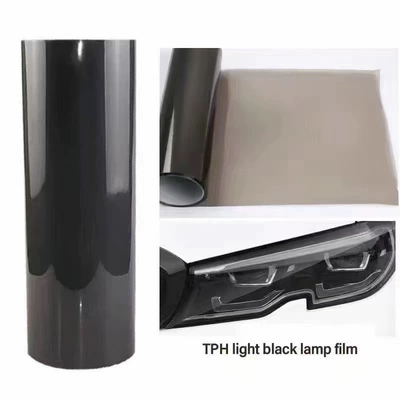 Matte Black Car Headlight Protective Film, Car headlight protective film - tpu-light-black-30cm10m