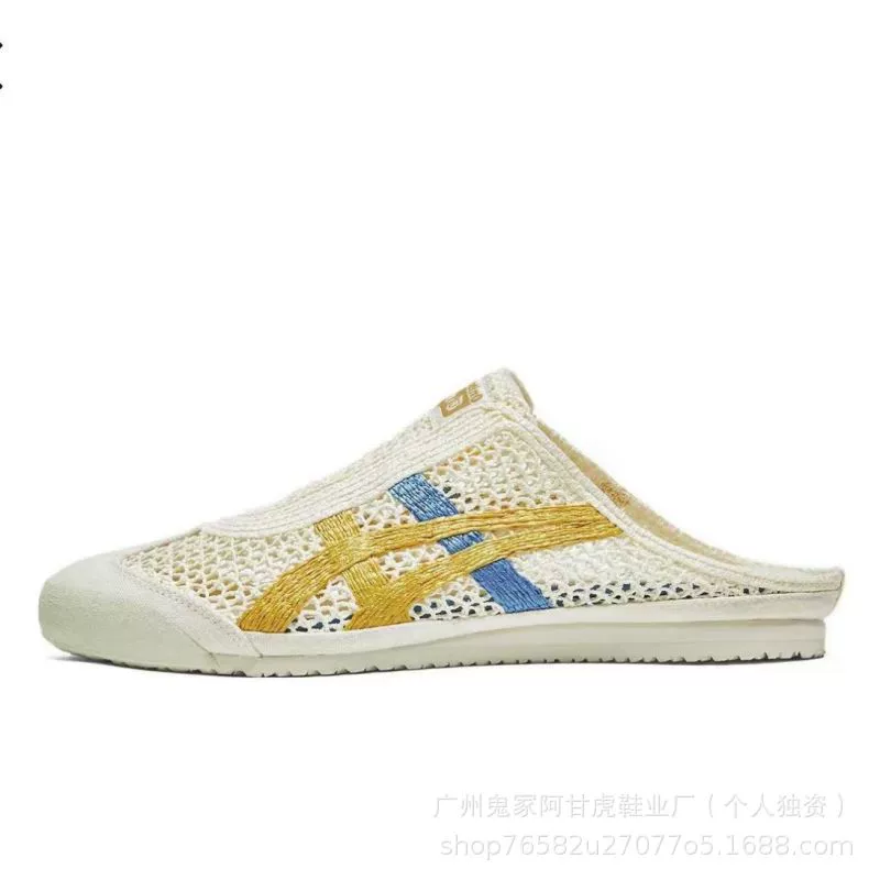 Купить в розницу без посредников мужские и женские сандалии Onitsuka Tiger Mexico66 Sabot летние сандалии и полусапожки с плоской подошвой