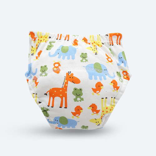 Baby and Toddler Training Pants Washable Eco-Cotton Pull-Ups Learning Pants Breathable Diaper Pouch for Children