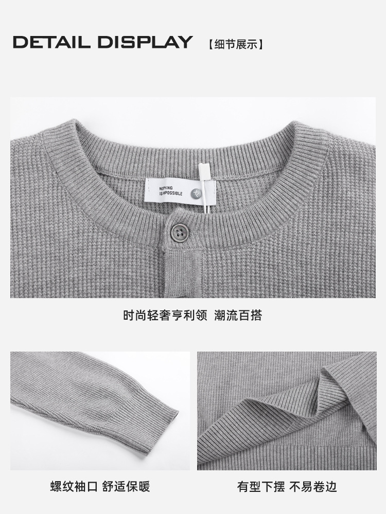 1688 ropa de hombre transfronteriza camiseta de alta gama de moda de negocios de polo camiseta de cuello redondo jersey al por mayor