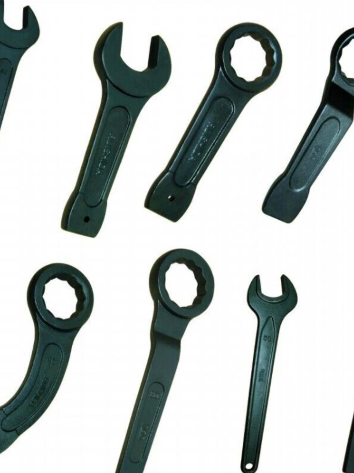 单头呆扳手开口扳手长柄叉口扳手重型压力机冲床扳手非敲击