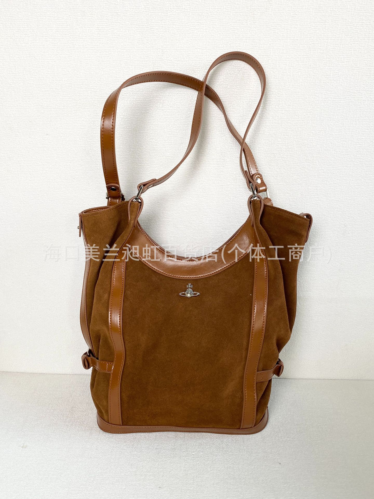 브라운 컬러 출퇴근 토트백