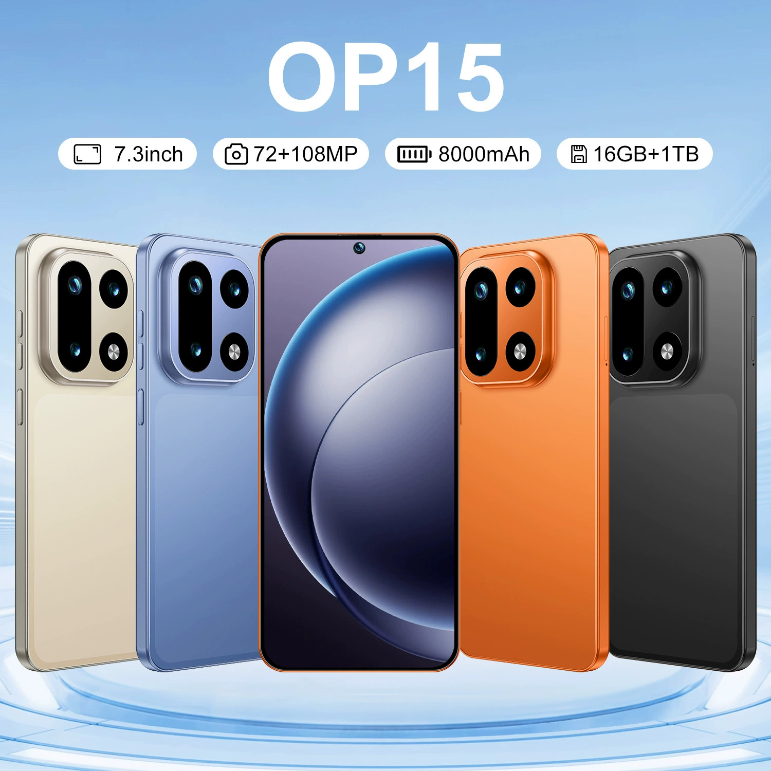 (Граница торговли), смартфон, 5G, Android, широкий экран, 7.3 дюйма