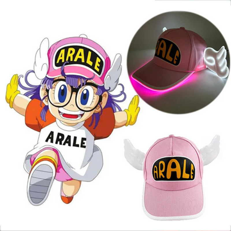 LED luminoso Alalay sombrero ala gorra de pato gorra para niños verano lindo ángel ala gorra de béisbol