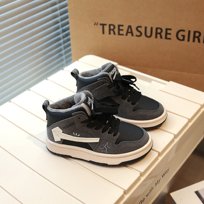 Autumn and winter new girls two cotton casual sports shoes boys shoes_voghion.com