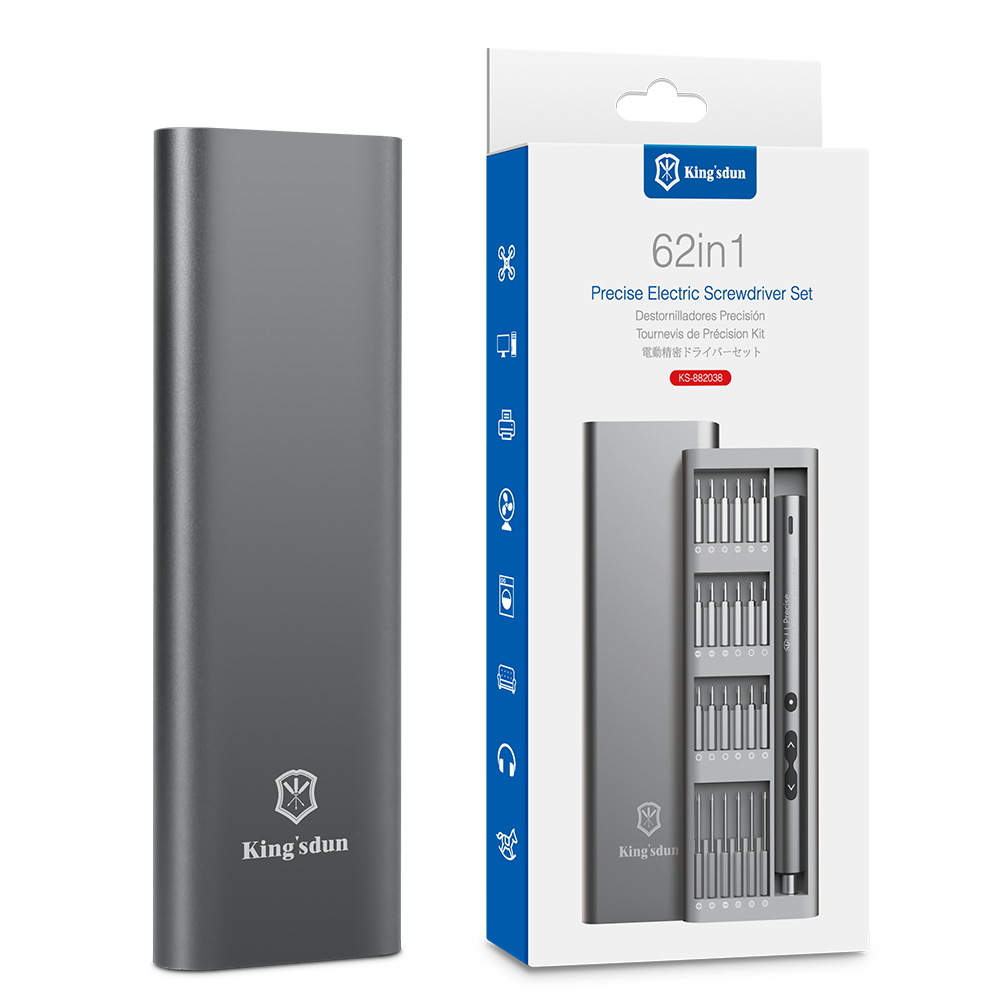Cross-border multi-funcional de 62 piezas en miniatura combinación Mini precisión destornillador eléctrico traje destornillador cabeza destornillador fabricante